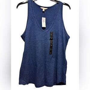 NWT: Navy Blue Sleeveless Women's Banana Republic Top Size Medium